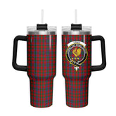 Lyall Tartan Crest 40 oz Insulated Tumbler with Handle